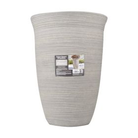 Terrence 15 Inch Resin Vase, Cement