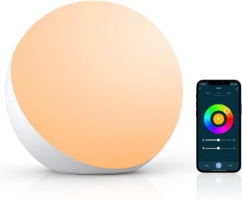 Smart Table Lamp, Dimmable Desk Lamp with App/Voice Control, LED RGB Color Changing Touch Lamp, Night Lamp for Bedroom Compatible with Alexa