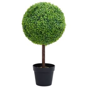 Artificial Plant Mixed Green Polyethylene and Solid Eucalyptus Wood