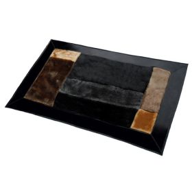 Onitiva - [Coffee Cheese ] Patchwork Rugs (19.7 by 31.5 inches)