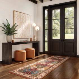 Washable Runner Rug 2x6, Moroccan Faux Wool Runner Rug Non Slip for Hallways Kitchen Entryway Laundry Room Bedroom Bathroom, Low Pile (size: RDFGLG60150T)