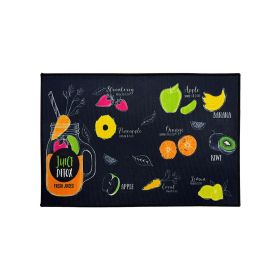 Printed Absorbent & Non-Slip Door Mat - Durable Polyester Carpet with "Kitchen" Design, Ideal for Bathrooms, Hallways, Living Rooms (Color: SJR-45-71-9, size: 17.7*28in/45*71cm)